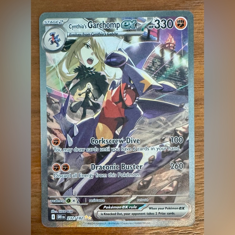 Cynthia’s Garchomp ex 232/182- Special Illustration Rare Destined Rivals SIR